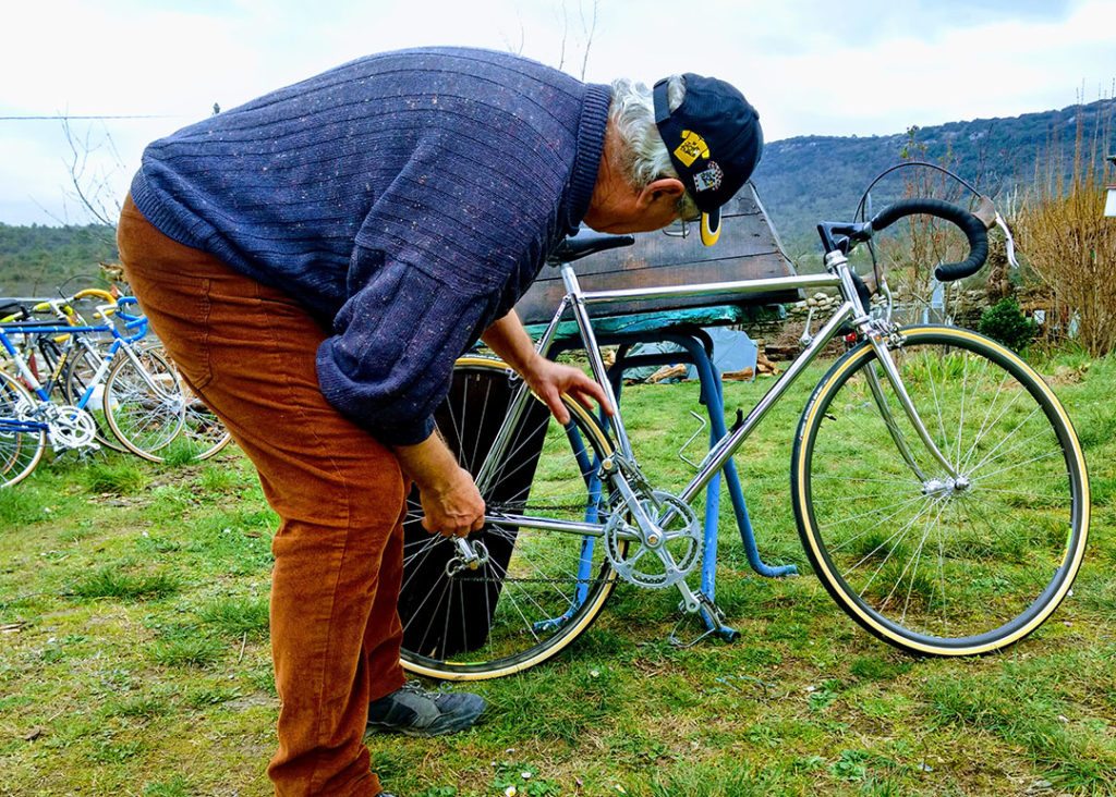 Photo de Serge avec son Compagnolo